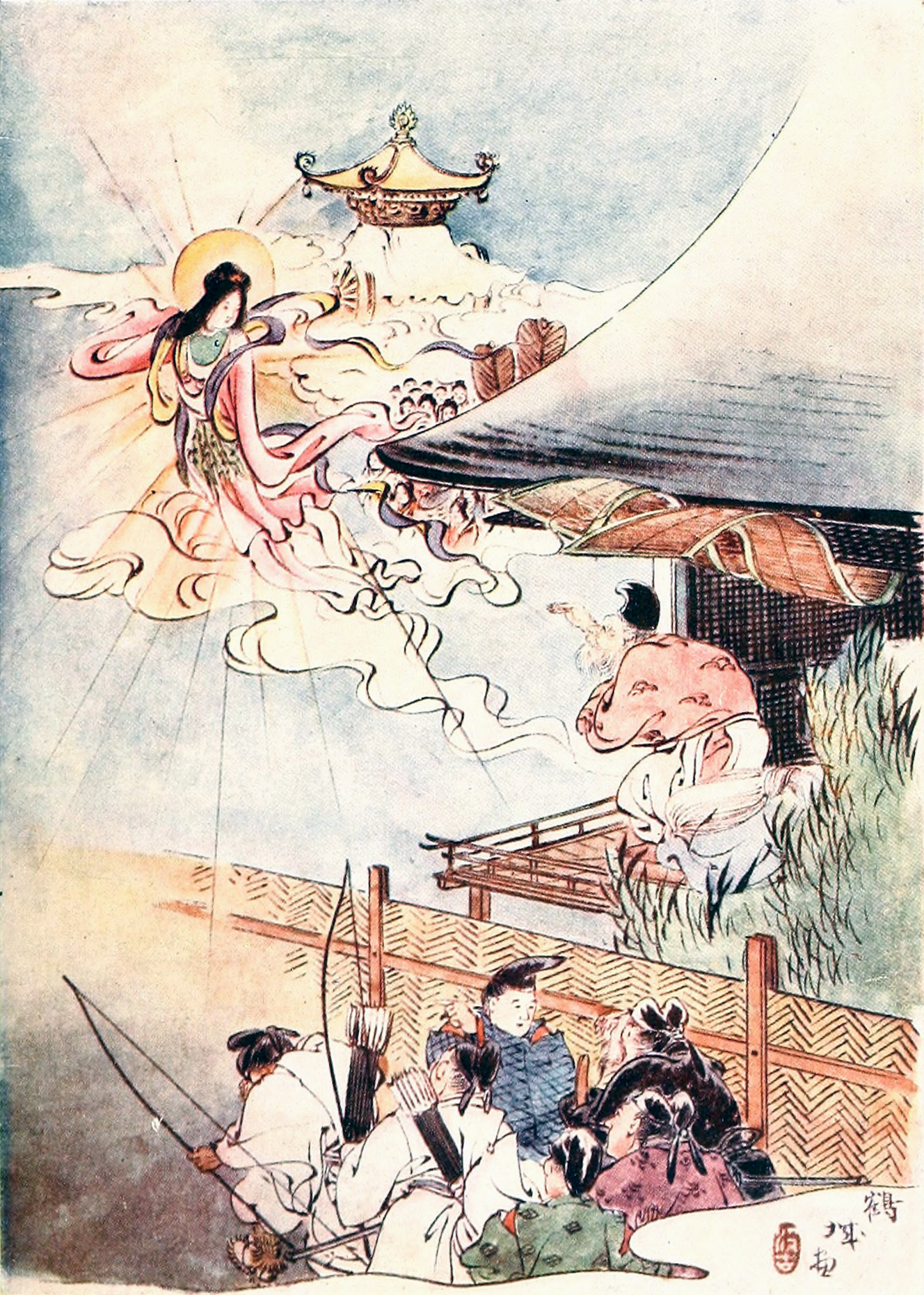 Tecknad bild från en japansk bok