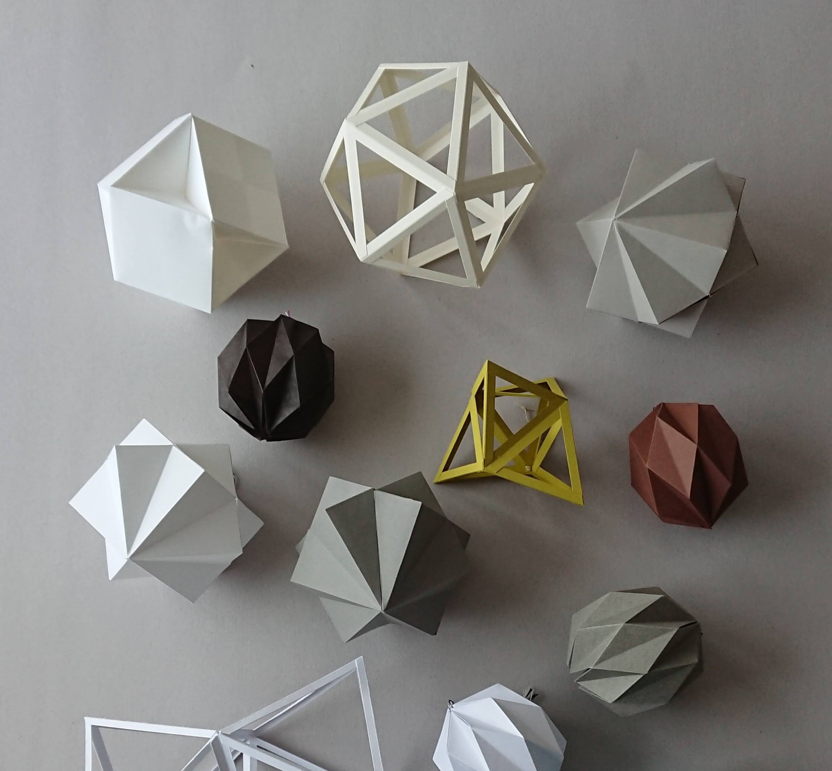 dekorbild origami julpyssel