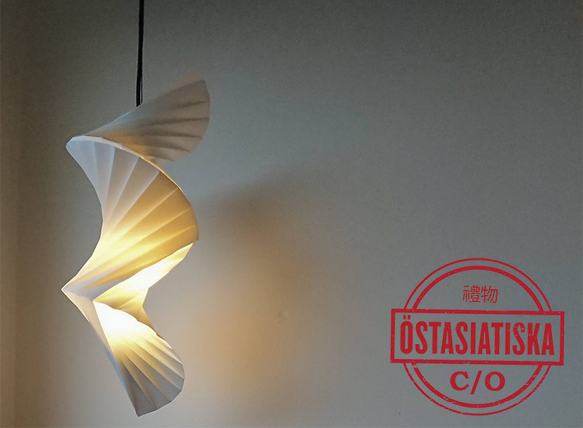 Dekorbild origami lampskärm