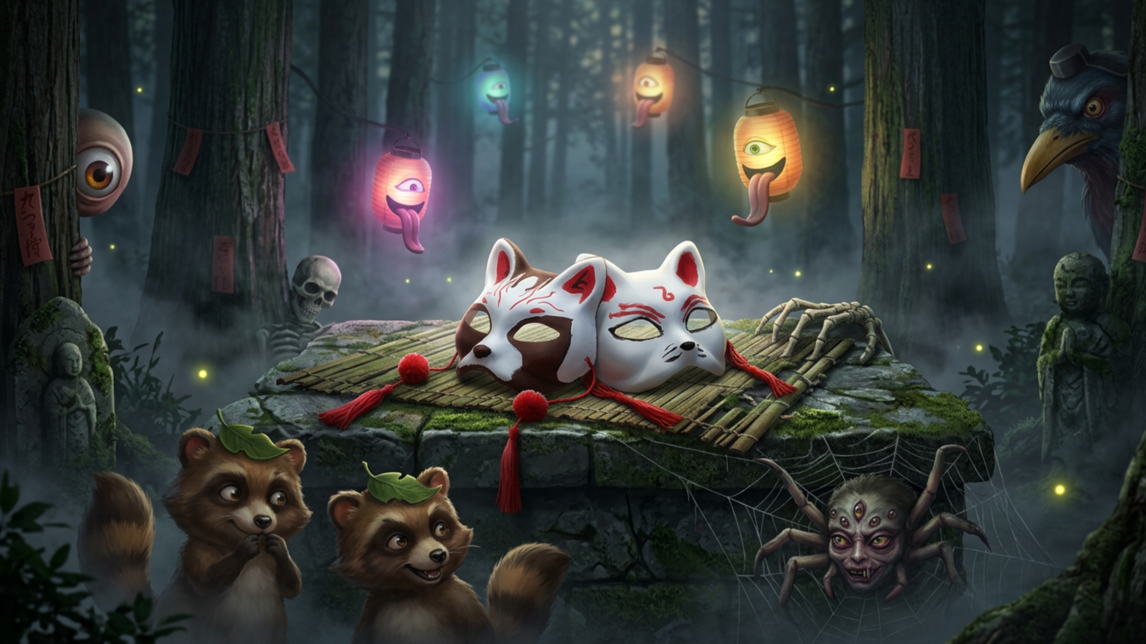Dekorbild för workshop "Skapa en egen Yokai-mask"